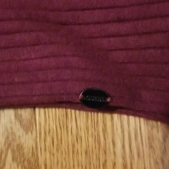 Wine sweater bandage dress - Picture 3 of 5